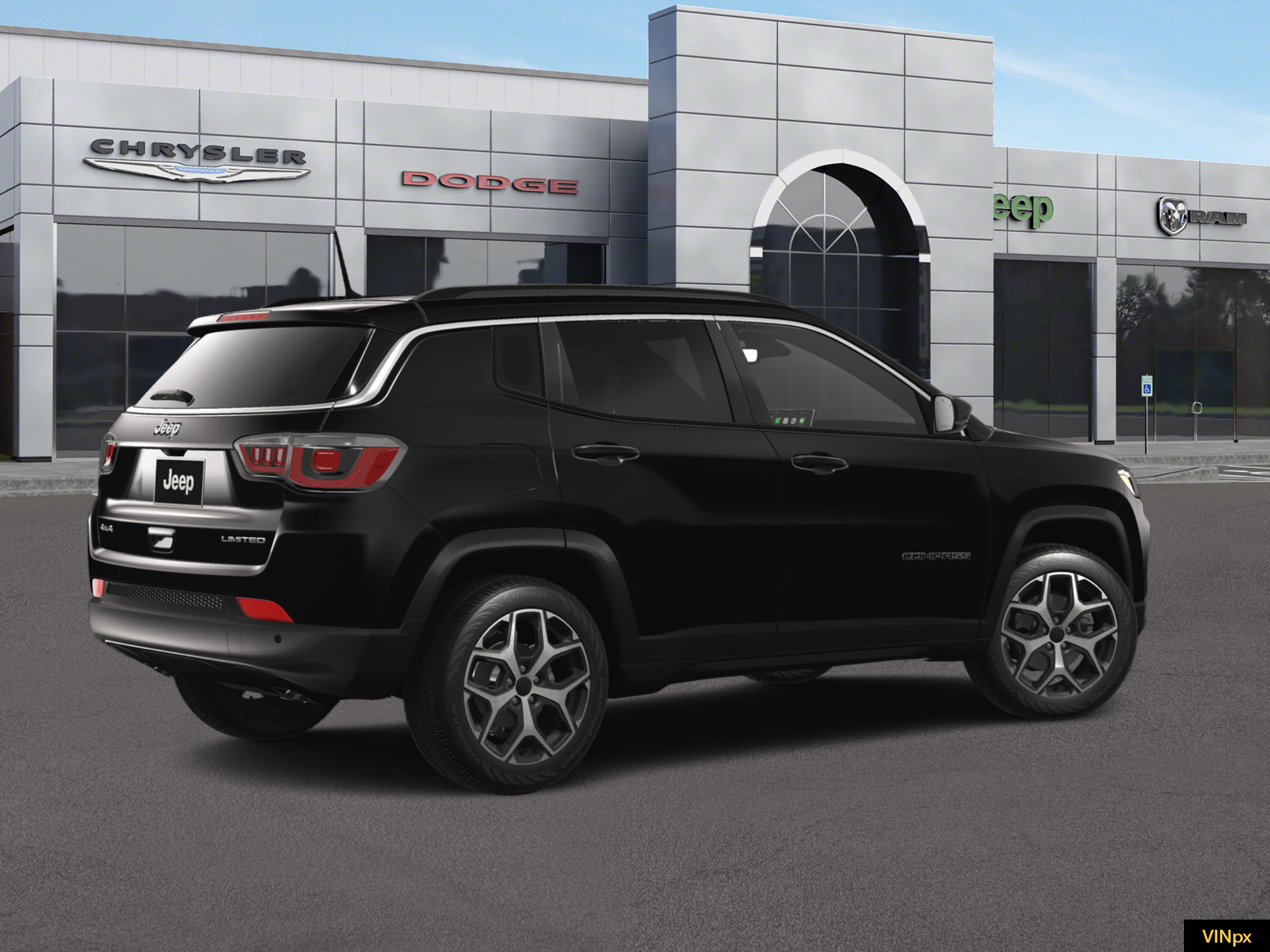 New 2026 Diamond Black Crystal Pearlcoat Jeep Limited image 8