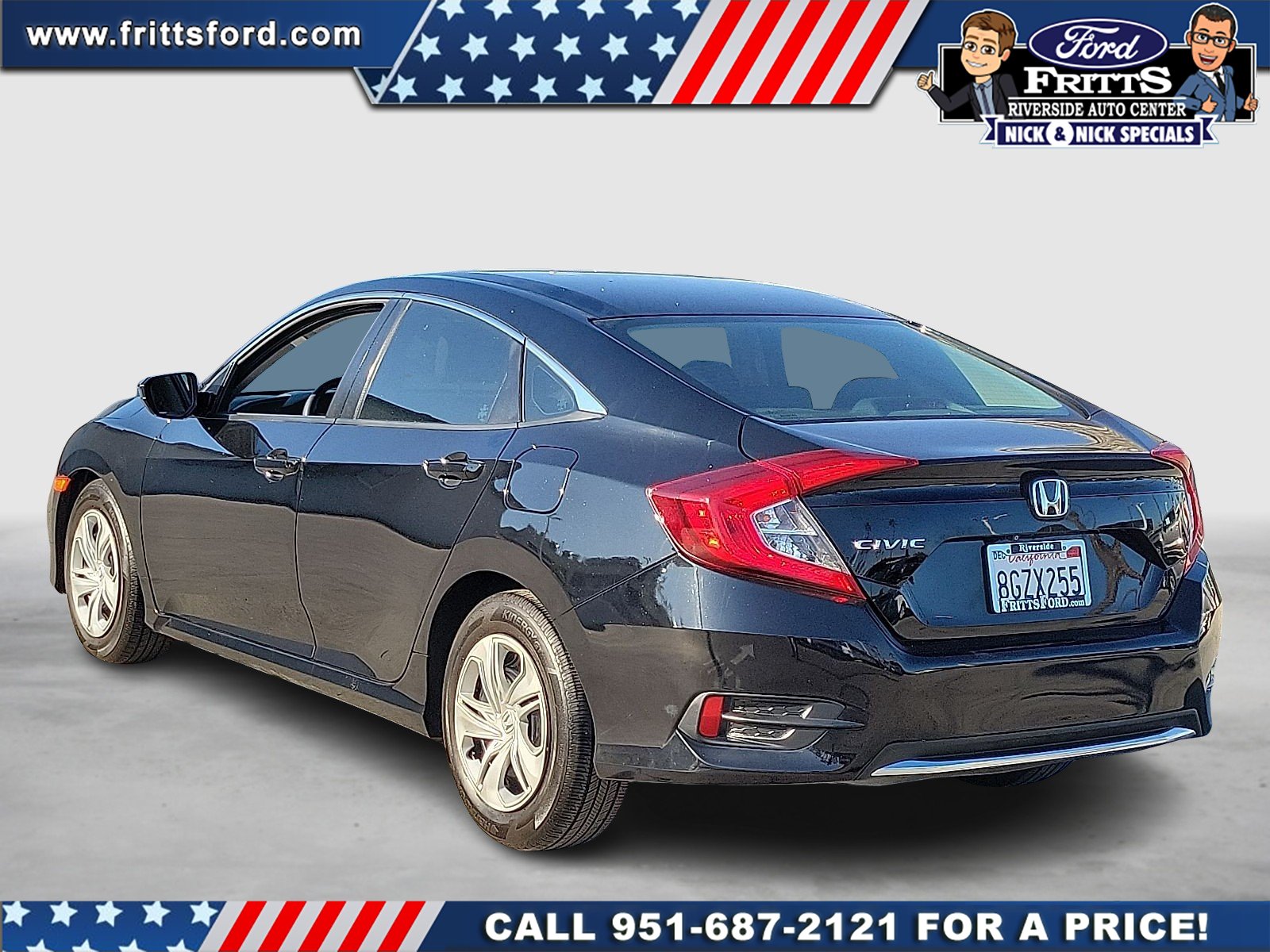 Certified Used 2019 Crystal Black Pearl Honda LX image 3