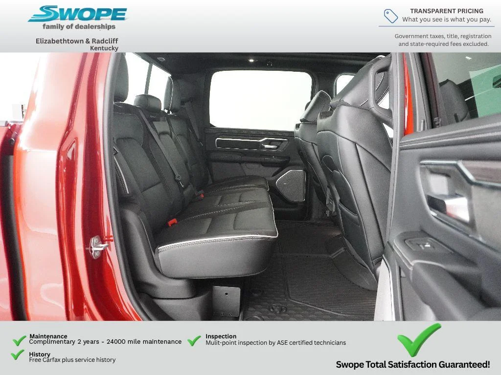New 2026 Molten Red Pearl-Coat Exterior Paint RAM Laramie image 9