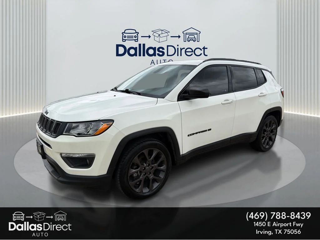 Used 2021 White Clearcoat Jeep 80th Anniversary image 1