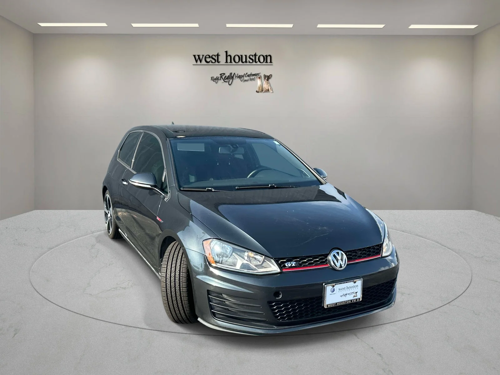 Used 2015 Carbon Steel Gray Metallic Volkswagen 2dr HB DSG S image 3