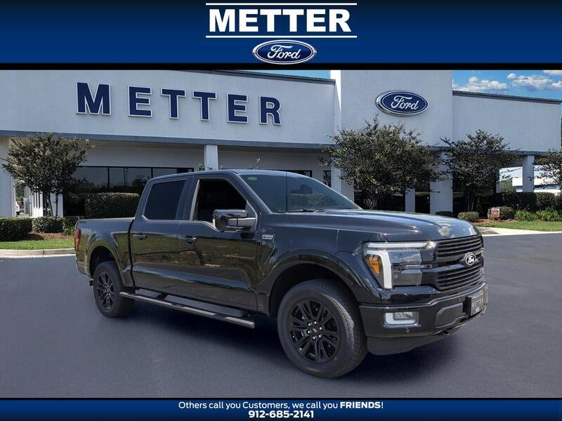Black 2025 Ford F-150 Platinum SuperCrew 4WD Pickup Truck Four-Wheel Drive