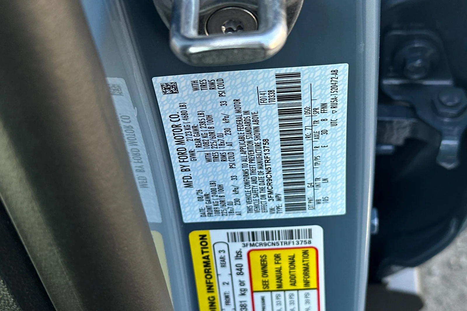 New 2026 Azure Gray Metallic Tri-Coat Ford Outer Banks® image 24