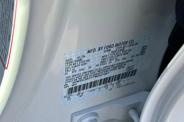 New 2026 Star White Metallic Tri-coat Ford Premium image 48