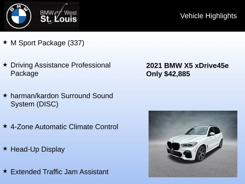 Used 2021 White BMW xDrive45e image 9