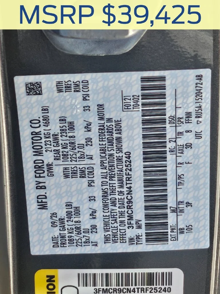 New 2026 Carbonized Gray Metallic Ford Outer Banks® image 36