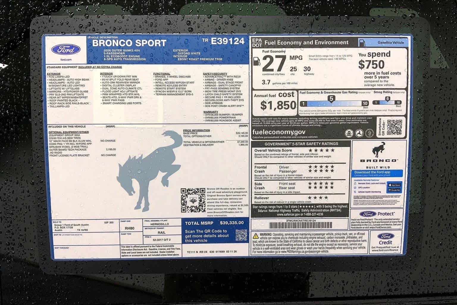 New 2026 Oxford White Ford Outer Banks® image 21