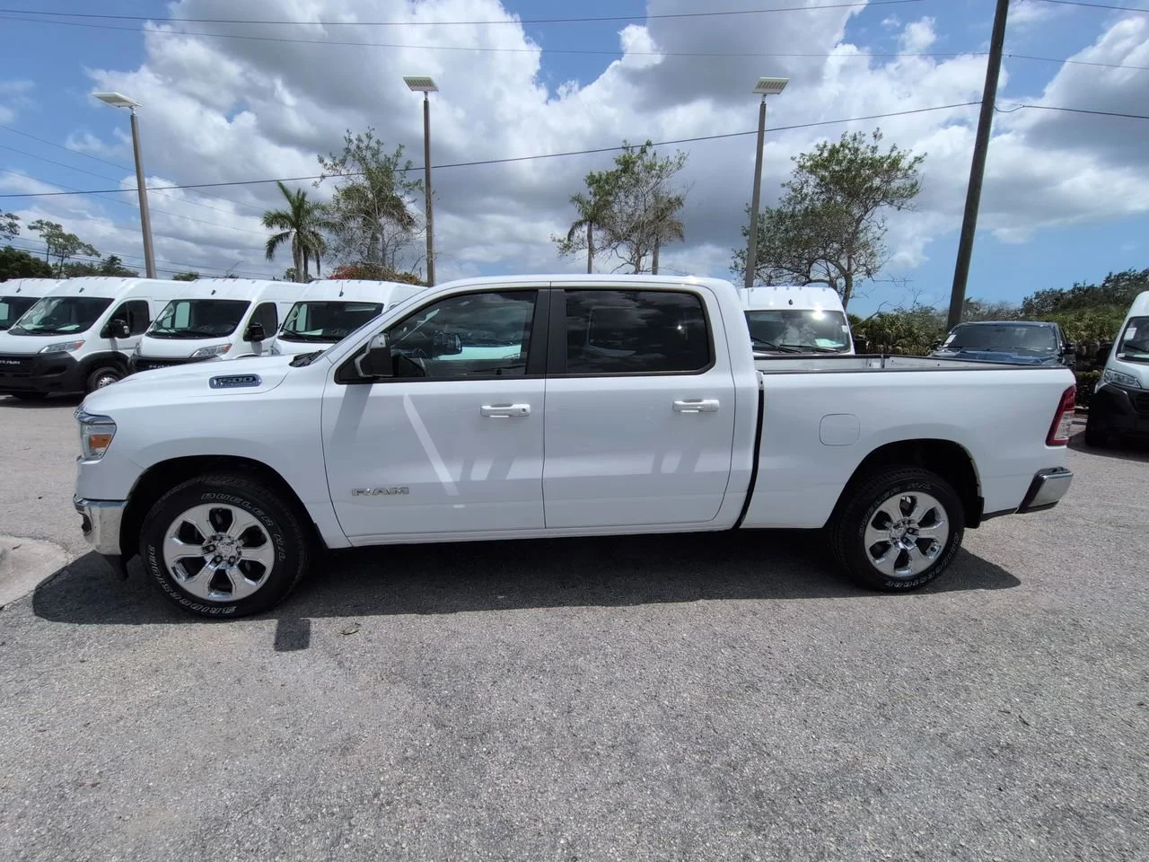 Used 2022 Bright White Clearcoat Ram Big Horn image 8