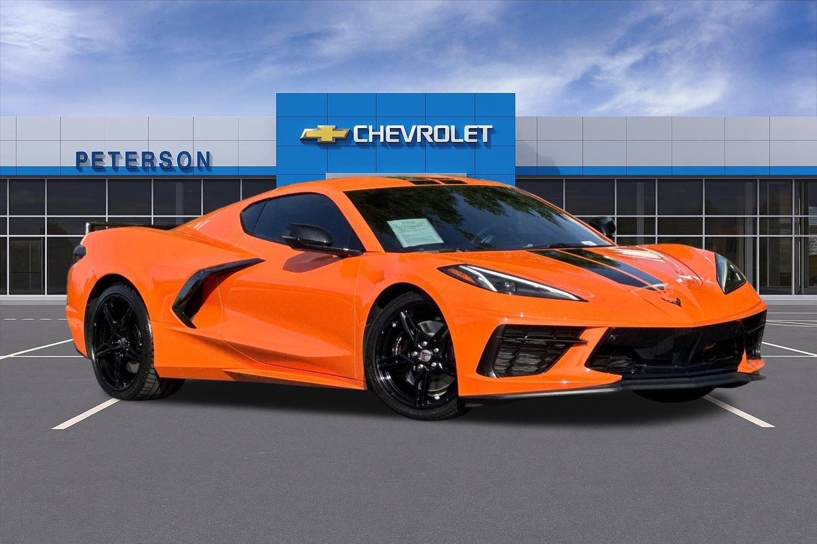 Used 2023 Orange Chevrolet Stingray image 2