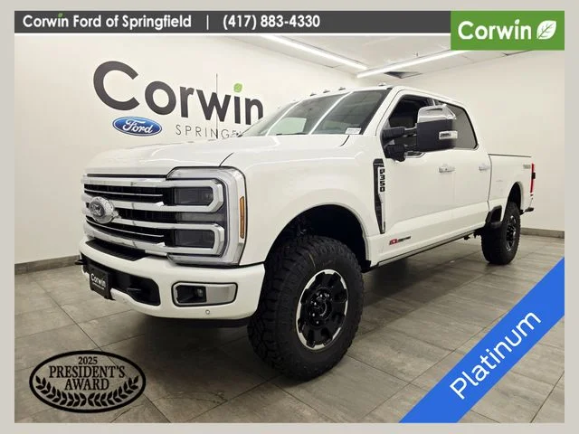New 2026 Star White Metallic Tri-Coat Ford F-350® Platinum® image 1