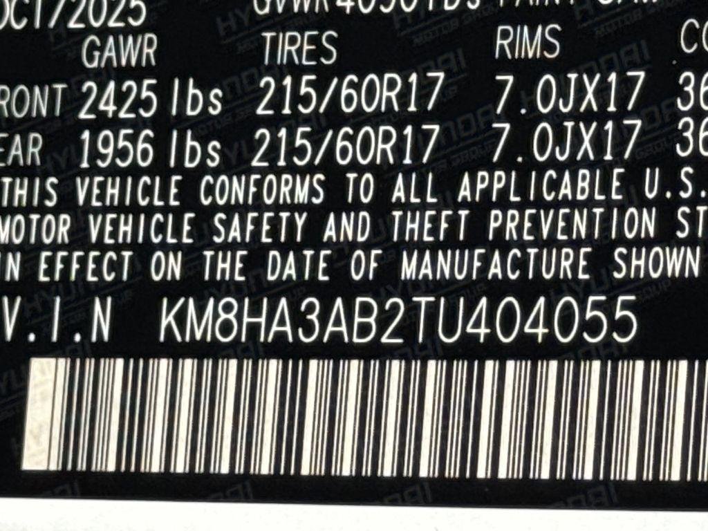 New 2026 White Hyundai SE FWD image 30