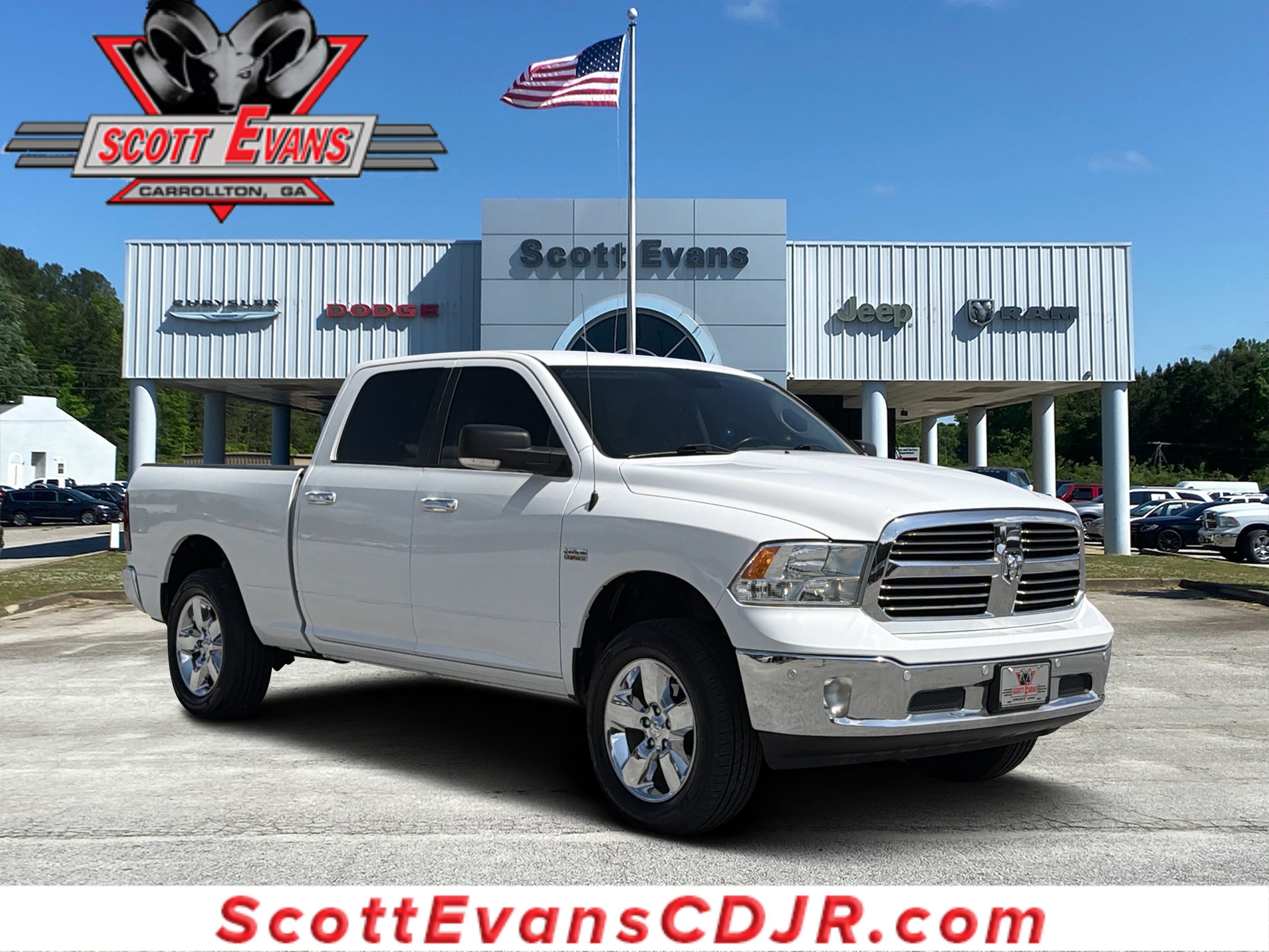 Used 2018 Bright White Clearcoat Ram Big Horn image 1