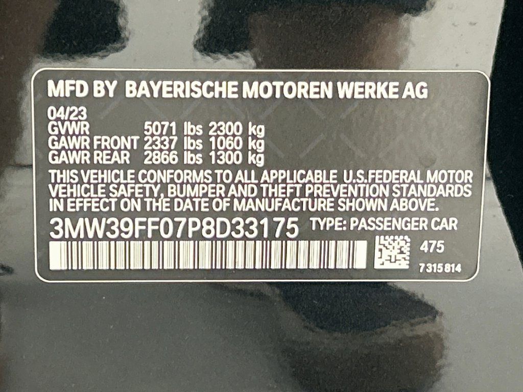 Certified Used 2023 Black Sapphire Metallic BMW 330e iPerformance image 34