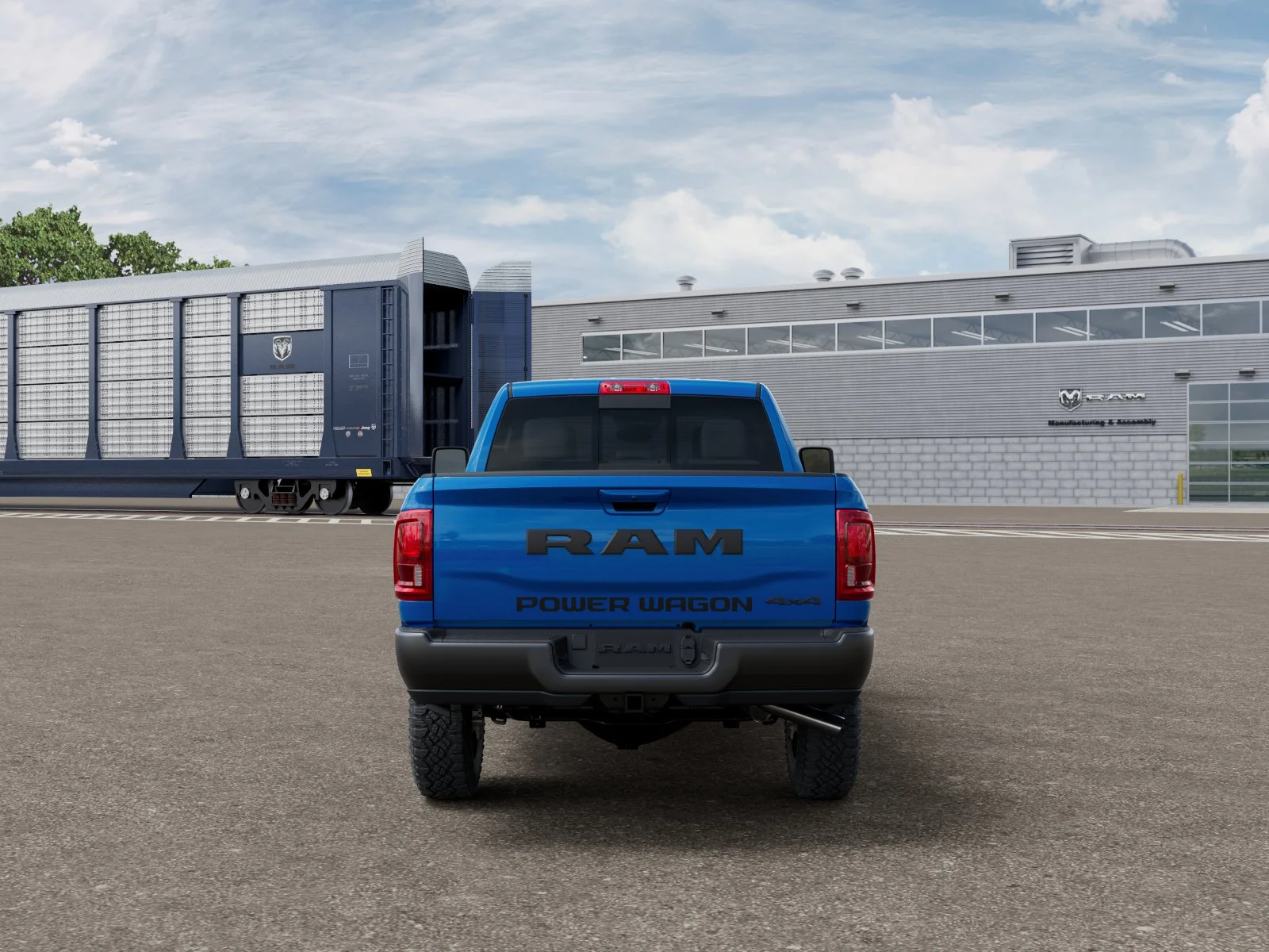 New 2026 Hydro Blue Pearl-Coat Exterior Paint RAM Power Wagon image 35
