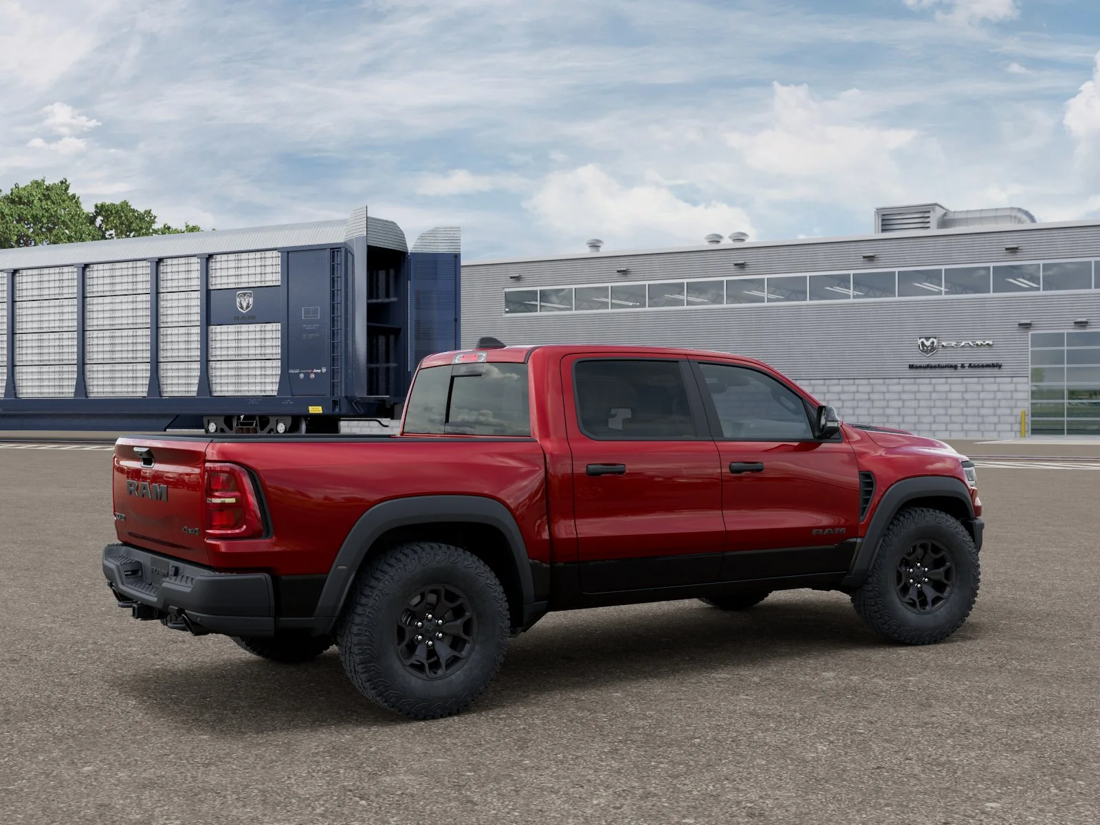 New 2026 Molten Red Pearl-Coat Exterior Paint RAM RHO image 4