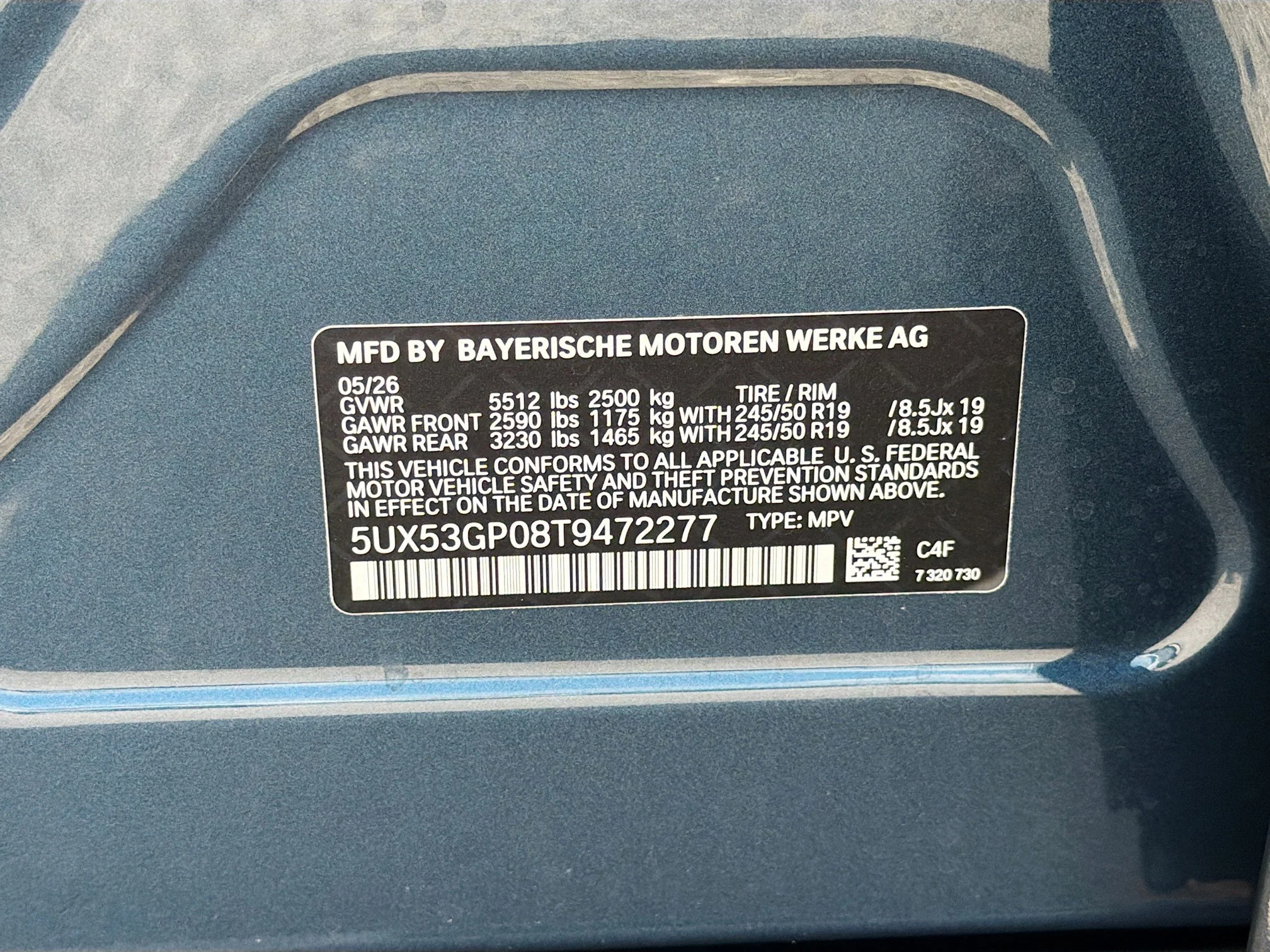 New 2026 Arctic Race Blue metallic BMW 30 xDrive image 41