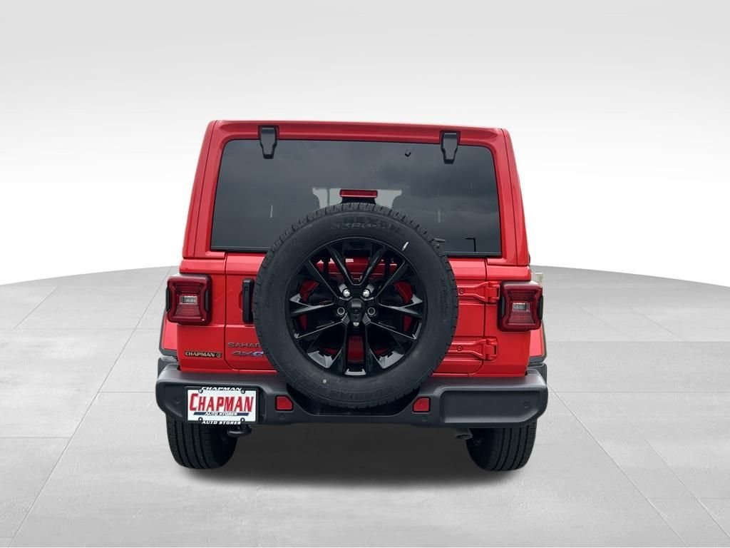 Used 2025 Firecracker Red Clearcoat Jeep Sahara 4xe image 4
