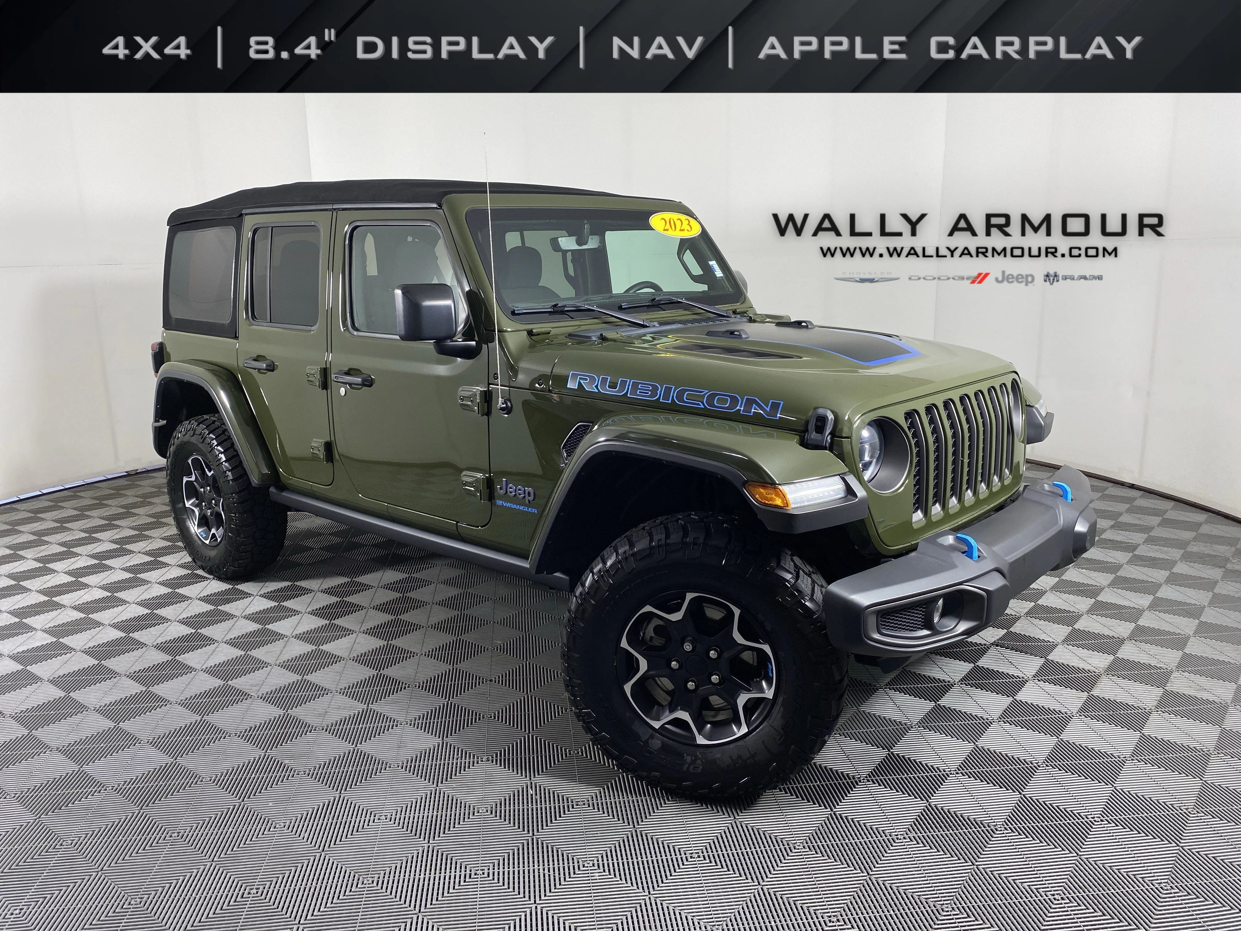 Used 2023 Sarge Green Clearcoat Jeep Rubicon image 1