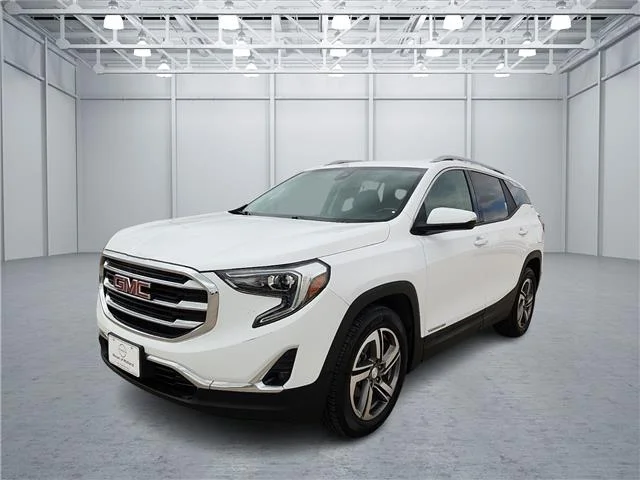Used 2020 White Frost Tricoat GMC SLT Front-wheel Drive image 1