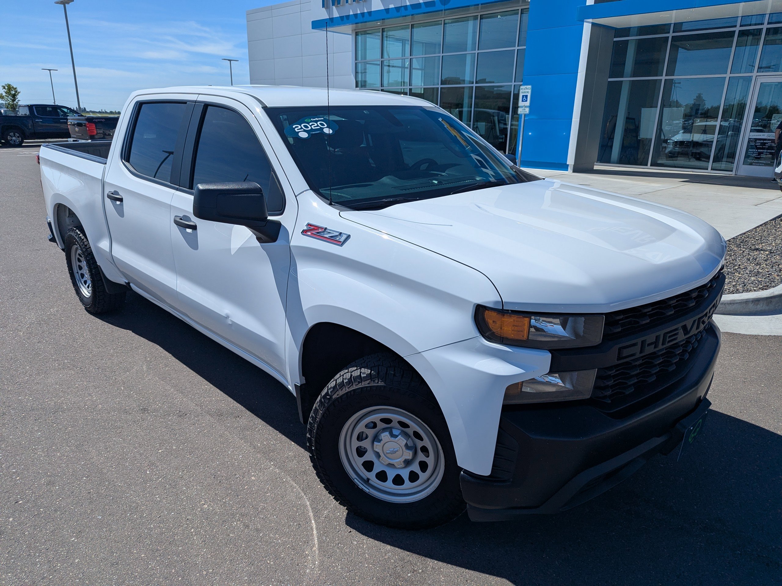 Certified Used 2020 SUMMIT WHITE Chevrolet Work Truck image 4