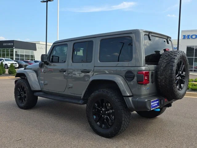 Used 2022 Gray Jeep Unlimited Sahara 4xe image 5