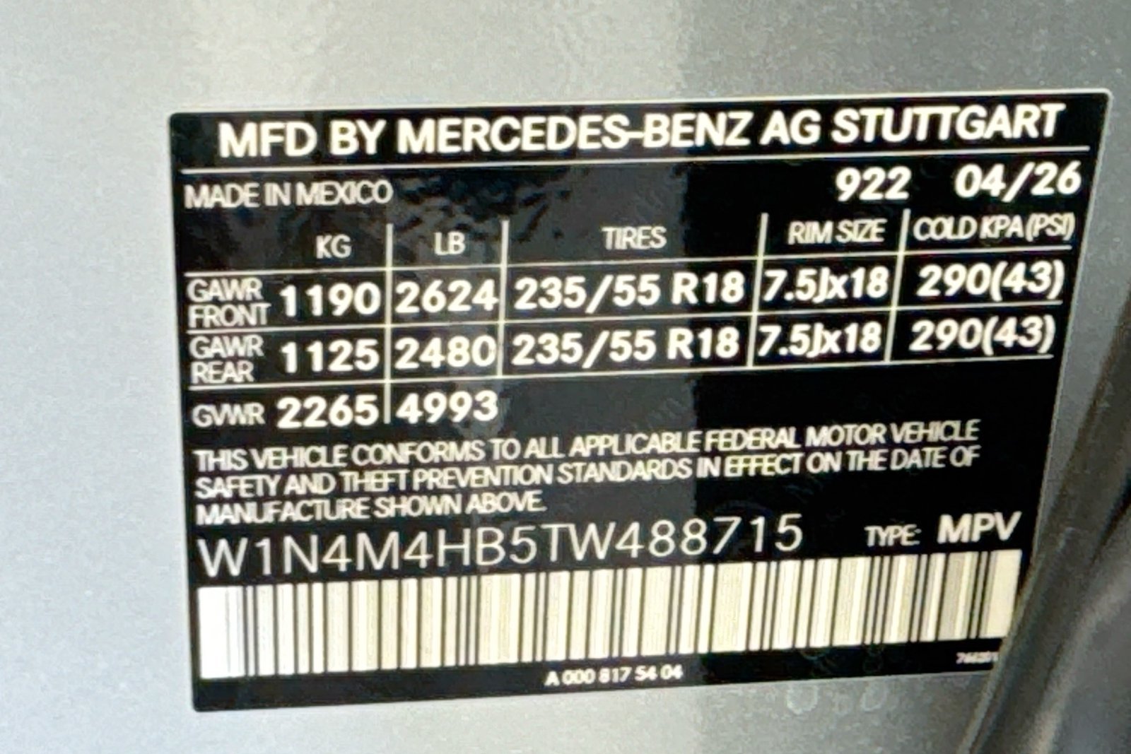 New 2026 Cirrus Silver Metallic Mercedes-Benz GLB 250 image 30