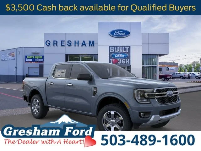 New 2025 Azure Gray Metallic Tri-coat Ford XLT image 7