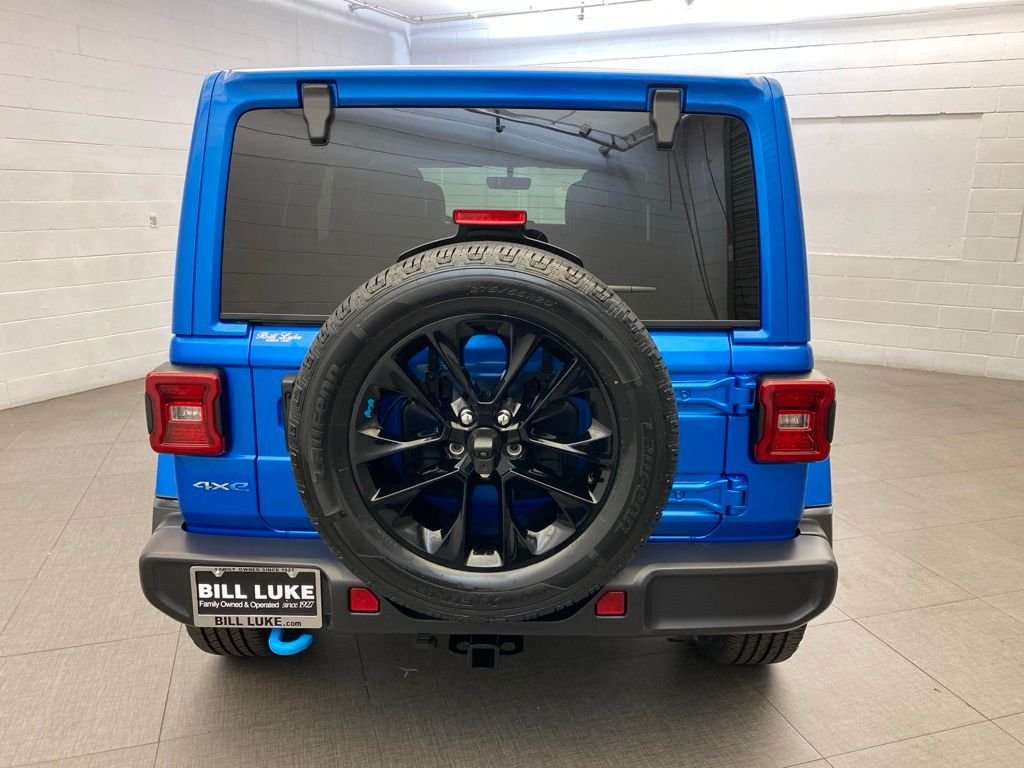 Used 2022 Blue Jeep Unlimited Sahara 4xe image 8