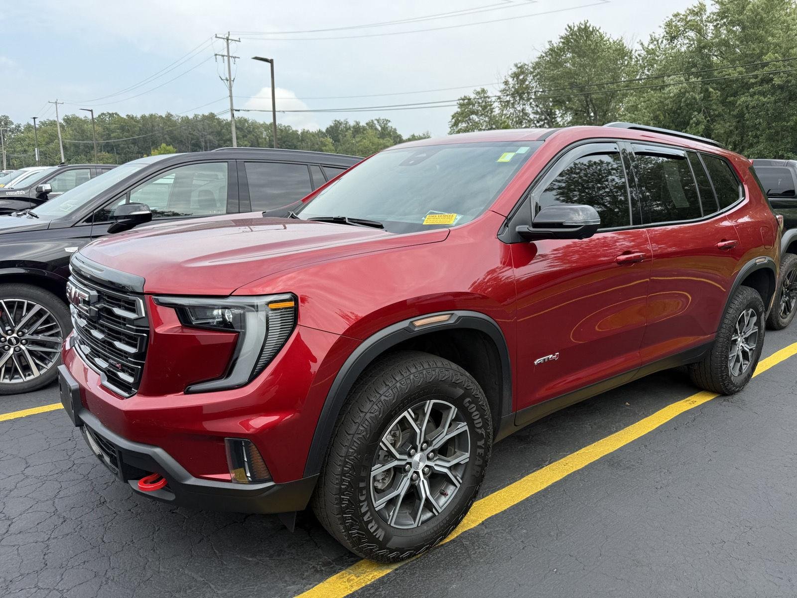 Used 2024 Volcanic Red Tintcoat GMC AWD AT4 image 3