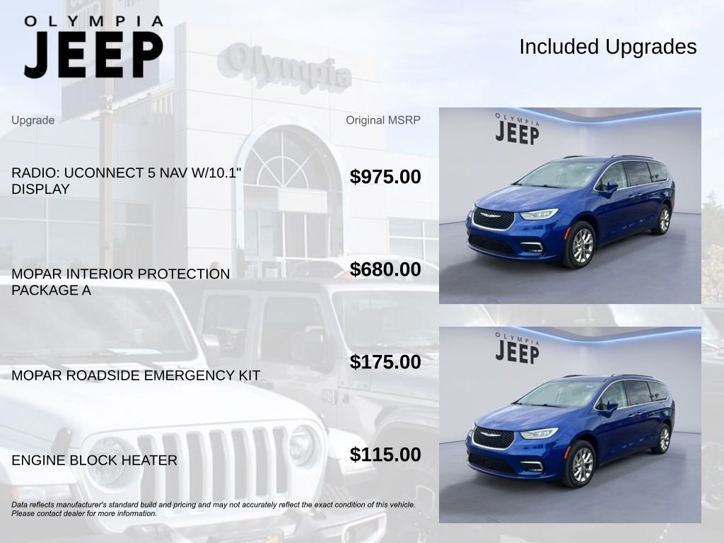 Used 2021 Blue Chrysler Touring L image 4