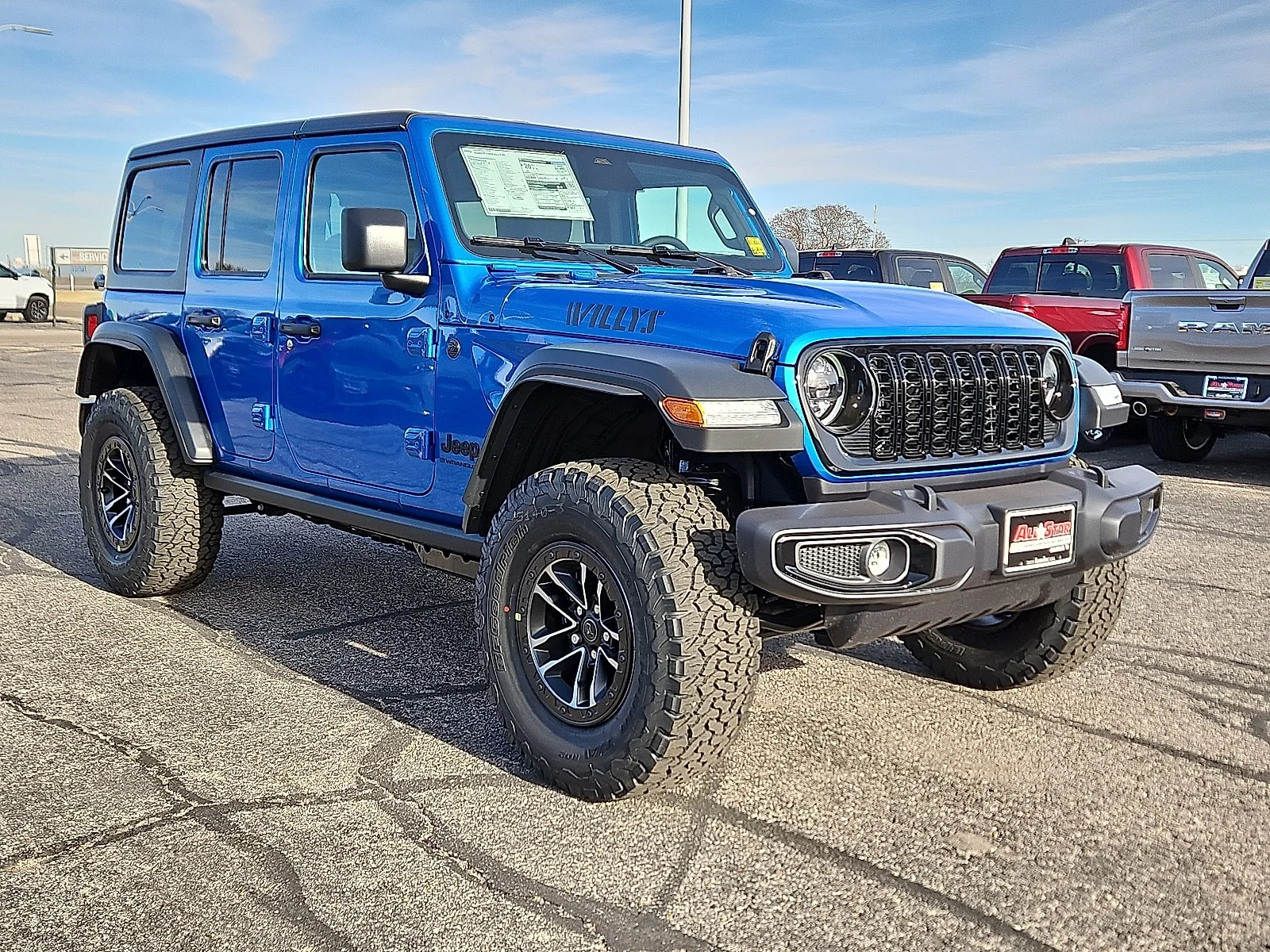 New 2026 Hydro Blue Pearlcoat Jeep 4-DOOR WILLYS image 4