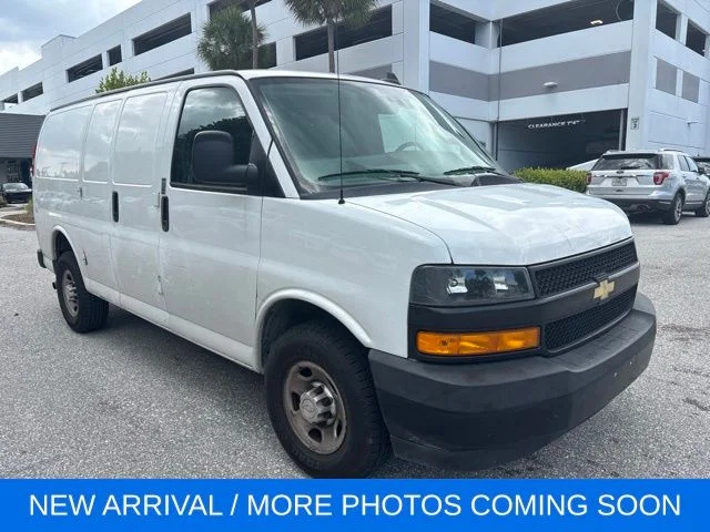 Used 2021 White Chevrolet Work Van image 1