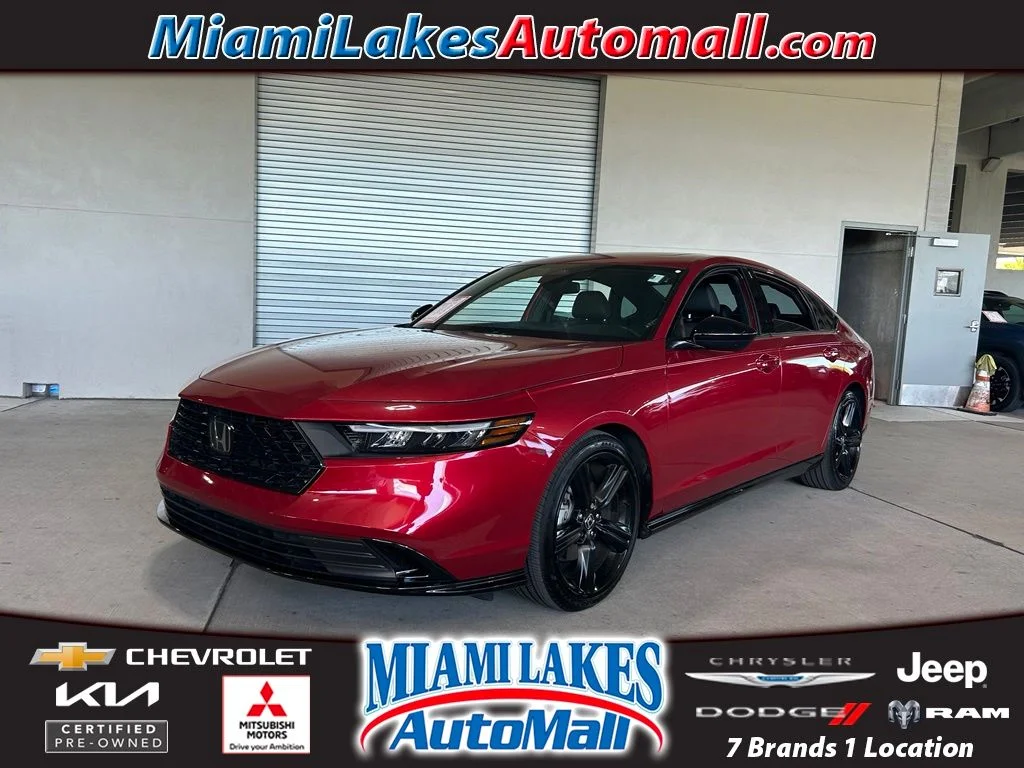 Used 2024 Radiant Red Metallic Honda Sport-L image 1