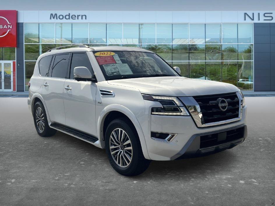 Used 2022 Aspen White TriCoat Pearl Nissan SL image 3