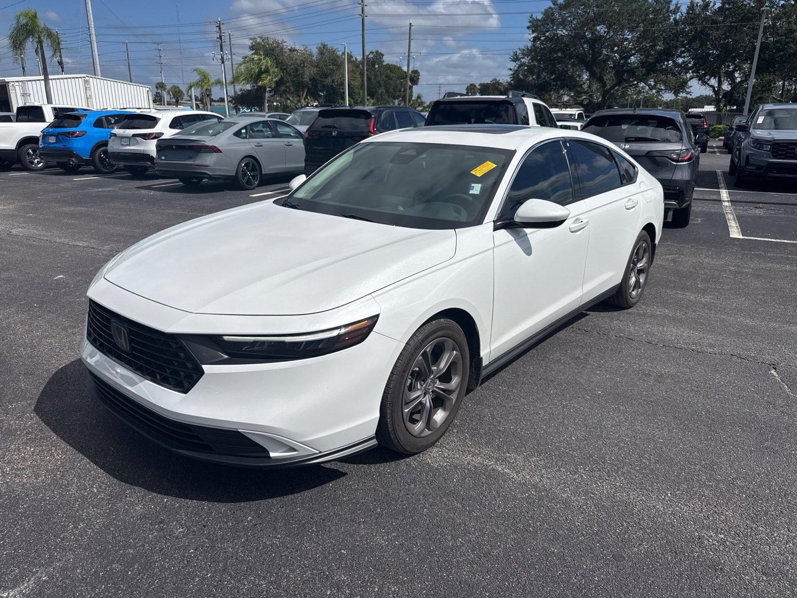 Certified Used 2024 White Honda EX image 3