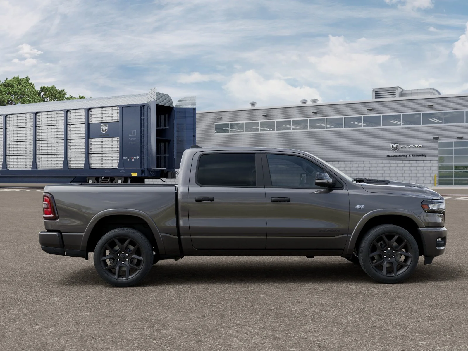 New 2026 Granite Crystal Metallic Clear-Coat Exterior Paint RAM Laramie image 47