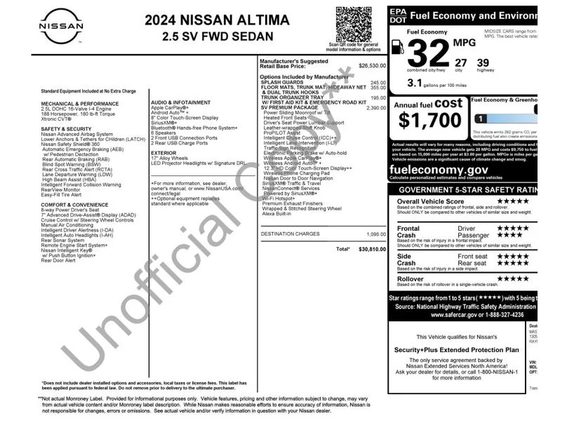 Used 2024 Super Black Nissan 2.5 SV image 2