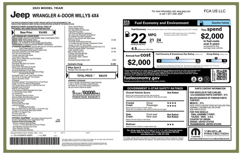 Used 2023 Gray Jeep Sport image 5
