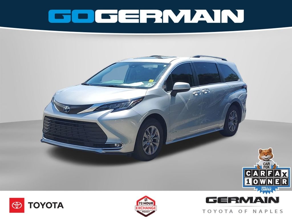 Certified Used 2021 Silver Toyota XLE image 1