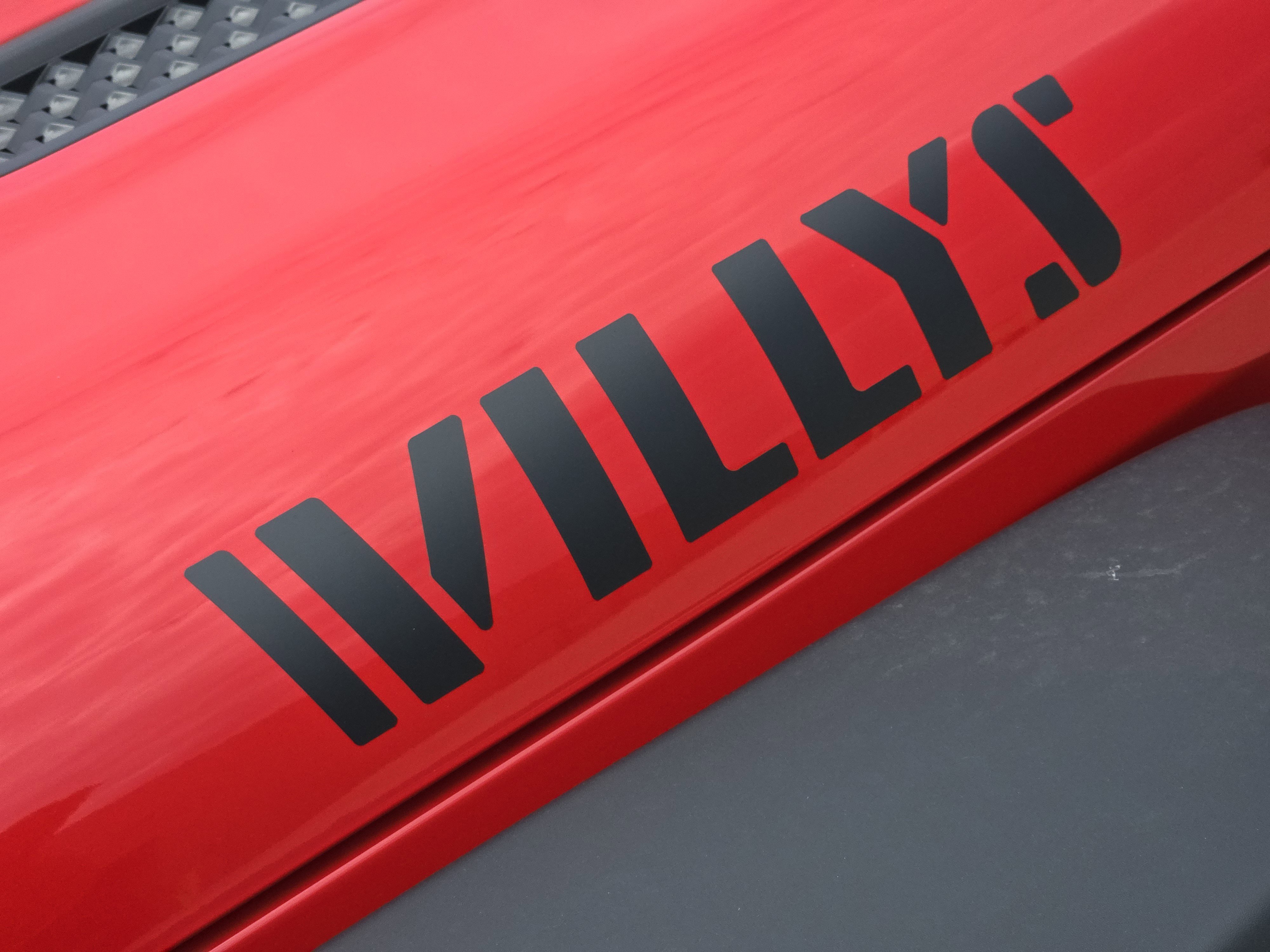 New 2026 Firecracker Red Clear-Coat Exterior Paint Jeep Willys image 8