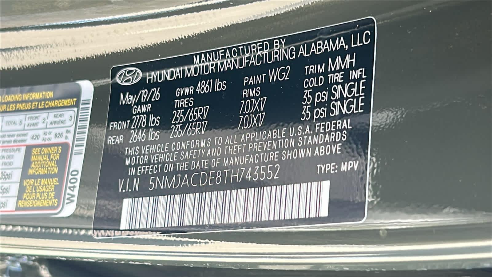 New 2026 Rockwood Green Hyundai SE AWD image 60