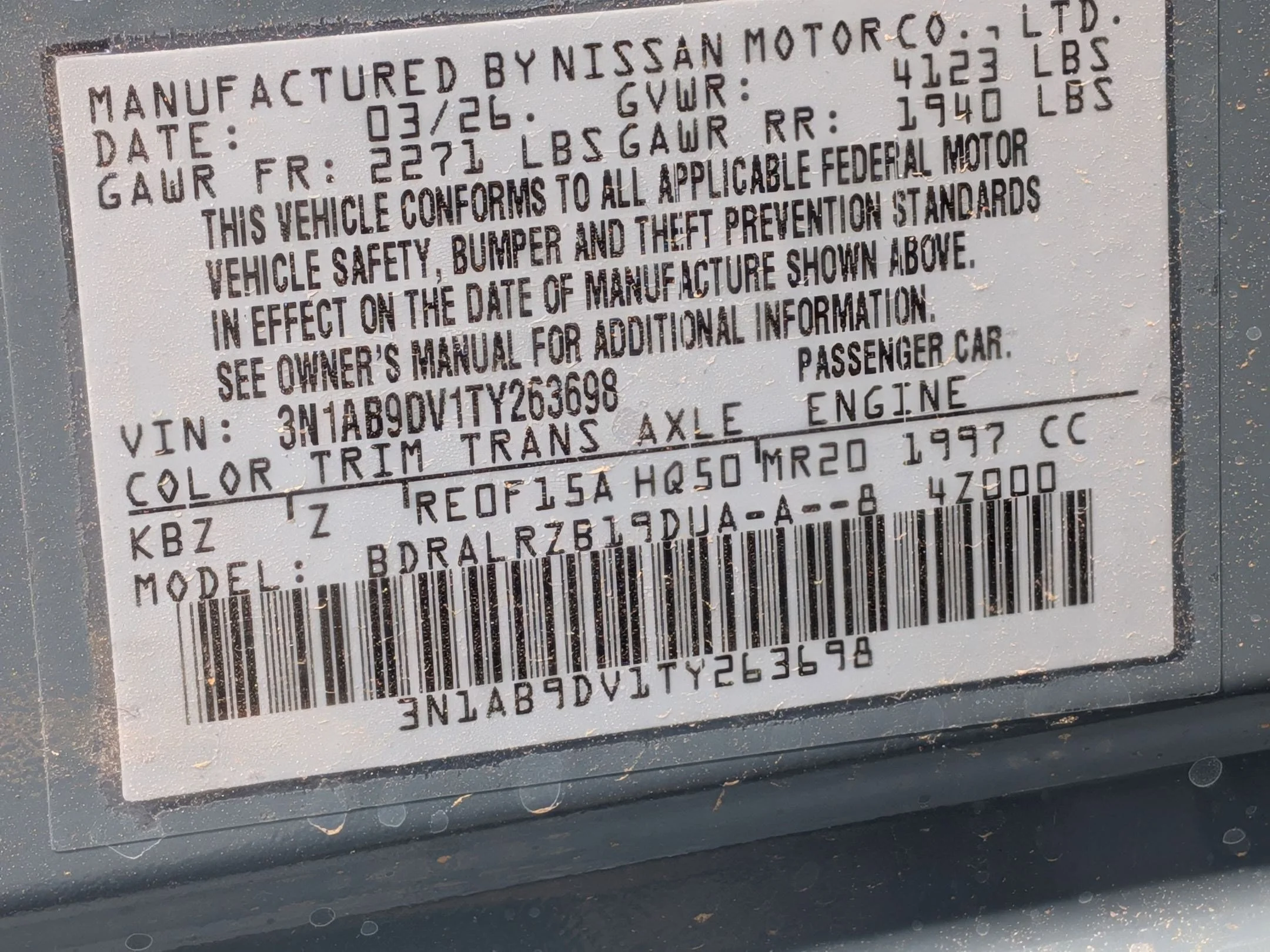 New 2026 Atlantic Gray Metallic Nissan SR image 28