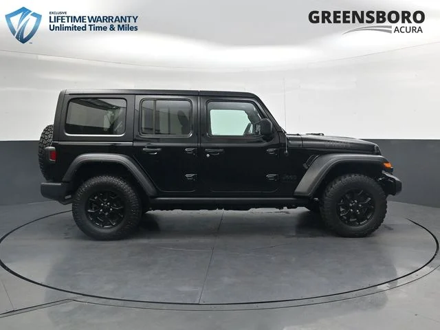Used 2022 Black Clearcoat Jeep Unlimited Willys image 4