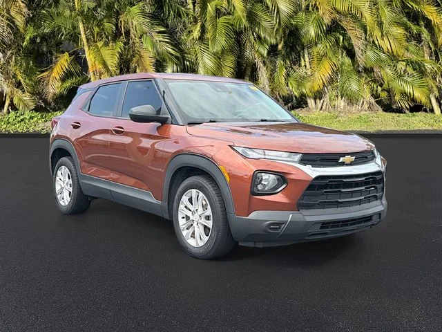 Used 2021 Orange Chevrolet LS image 2