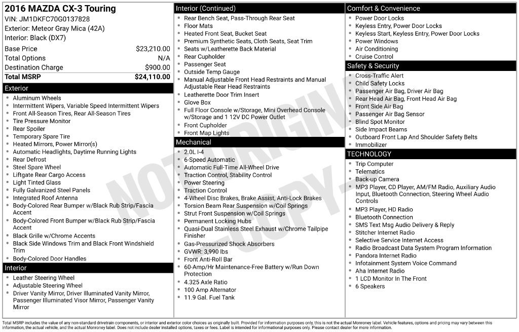 Used 2016 Gray Mazda Touring image 3