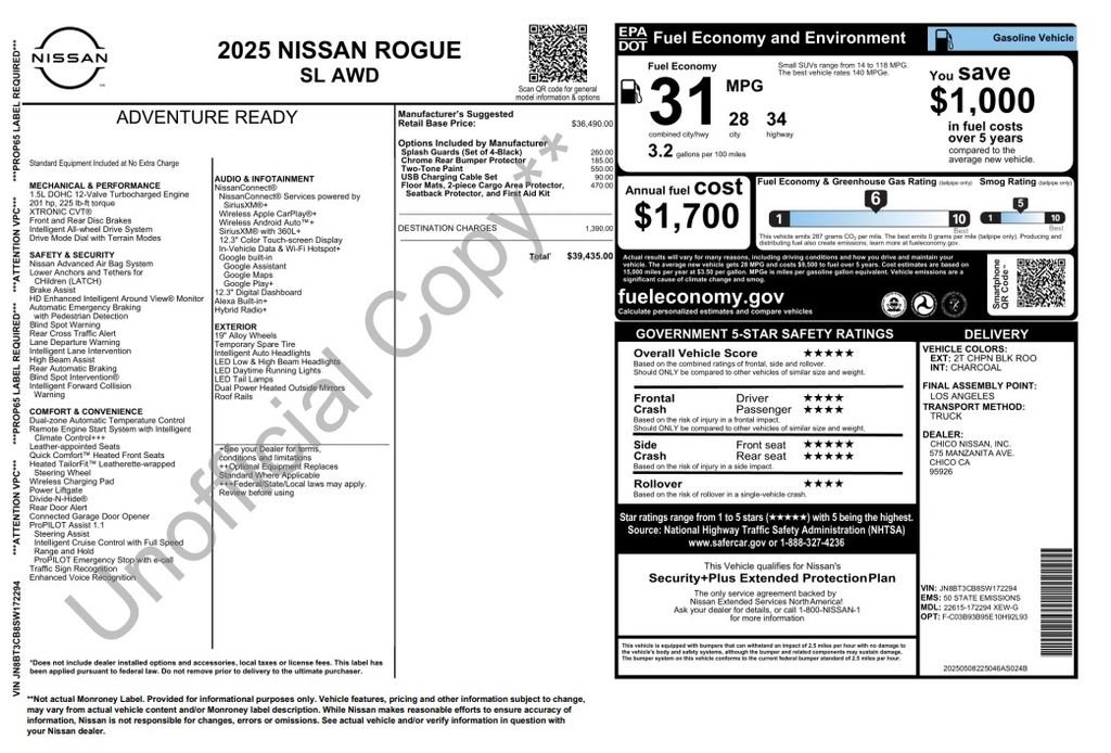 Used 2025 Champagne Silver Metallic Nissan SL image 4