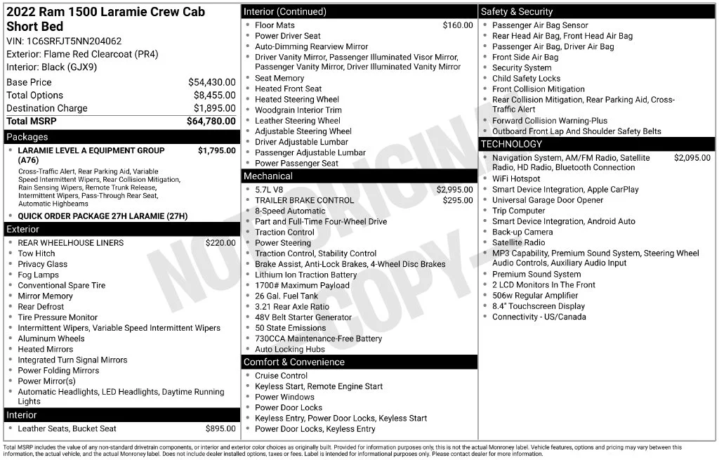 Certified Used 2022 Red Ram Laramie image 24