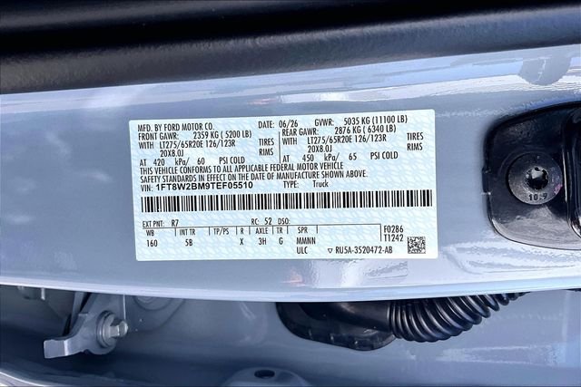New 2026 Glacier Gray Metallic Tri-Coat Ford Lariat image 12
