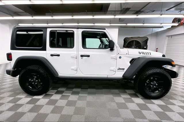 Used 2024 Bright White Clearcoat Jeep Willys 4xe image 15
