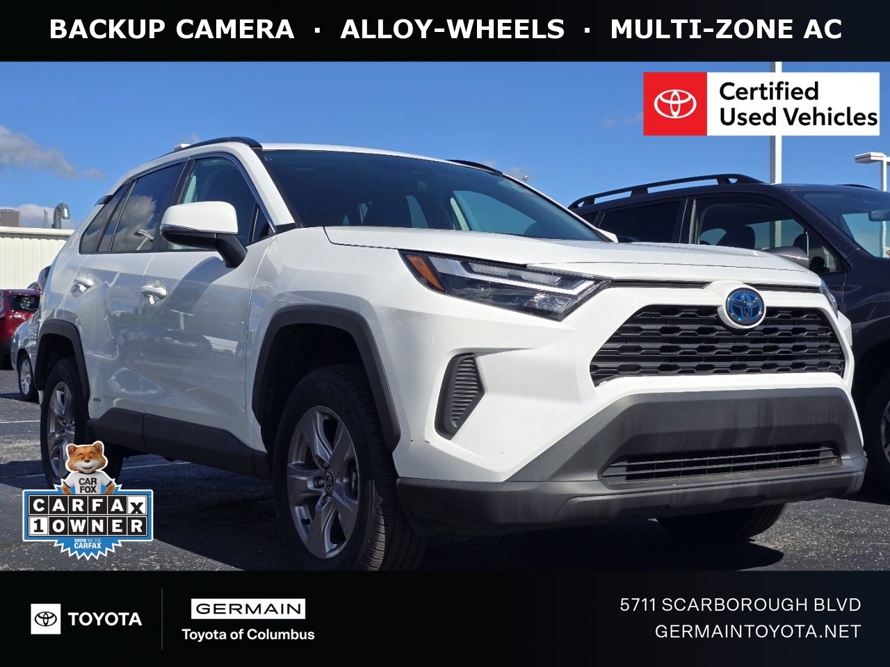 Certified Used 2023 White Toyota XLE image 1